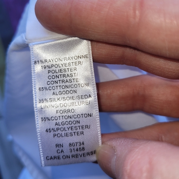 BCBG Kerry Ruffle VNeck Mini, VGUC, Size 10 - Picture 7 of 7